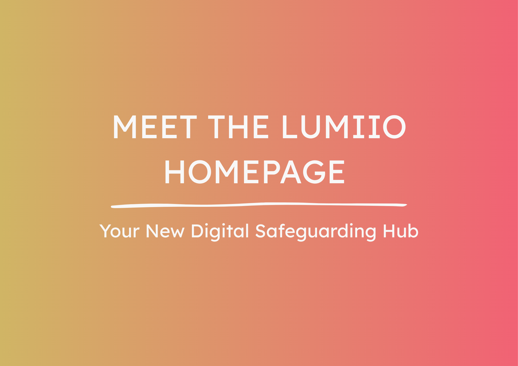 Meet the Lumiio Homepage