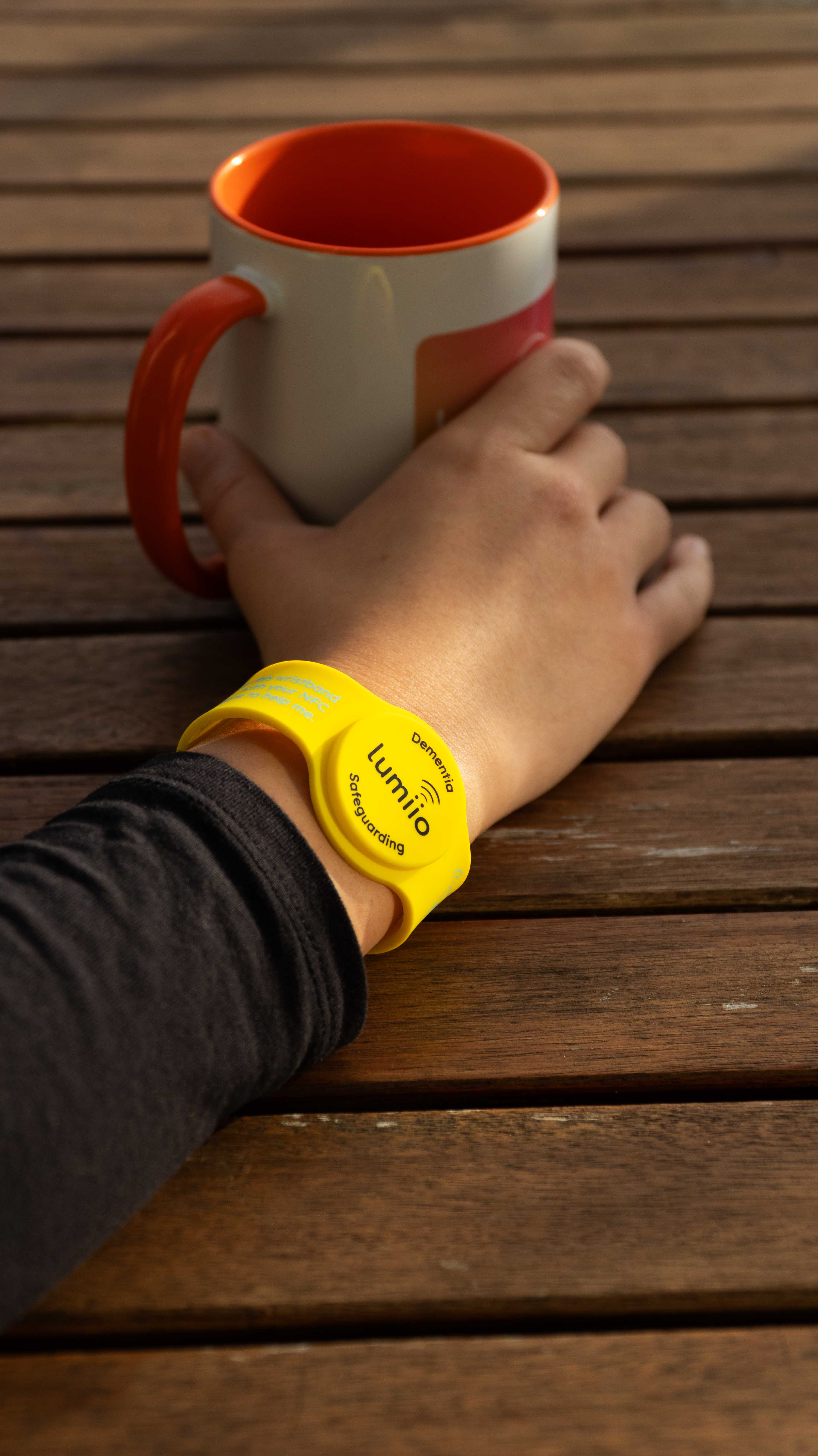 Soft Touch Wristband - Dementia Yellow