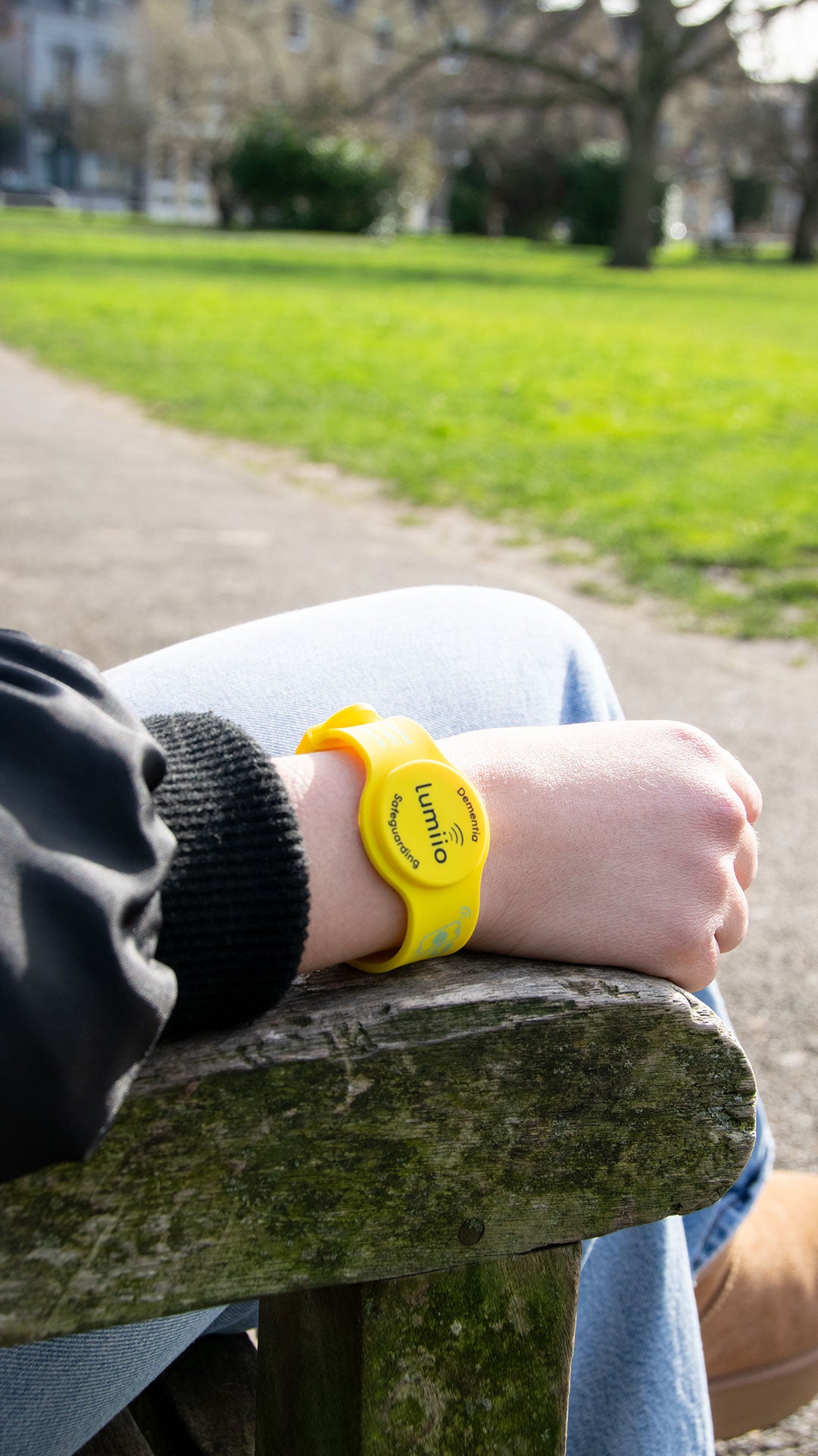 Soft-Touch Dementia Wristband - Yellow