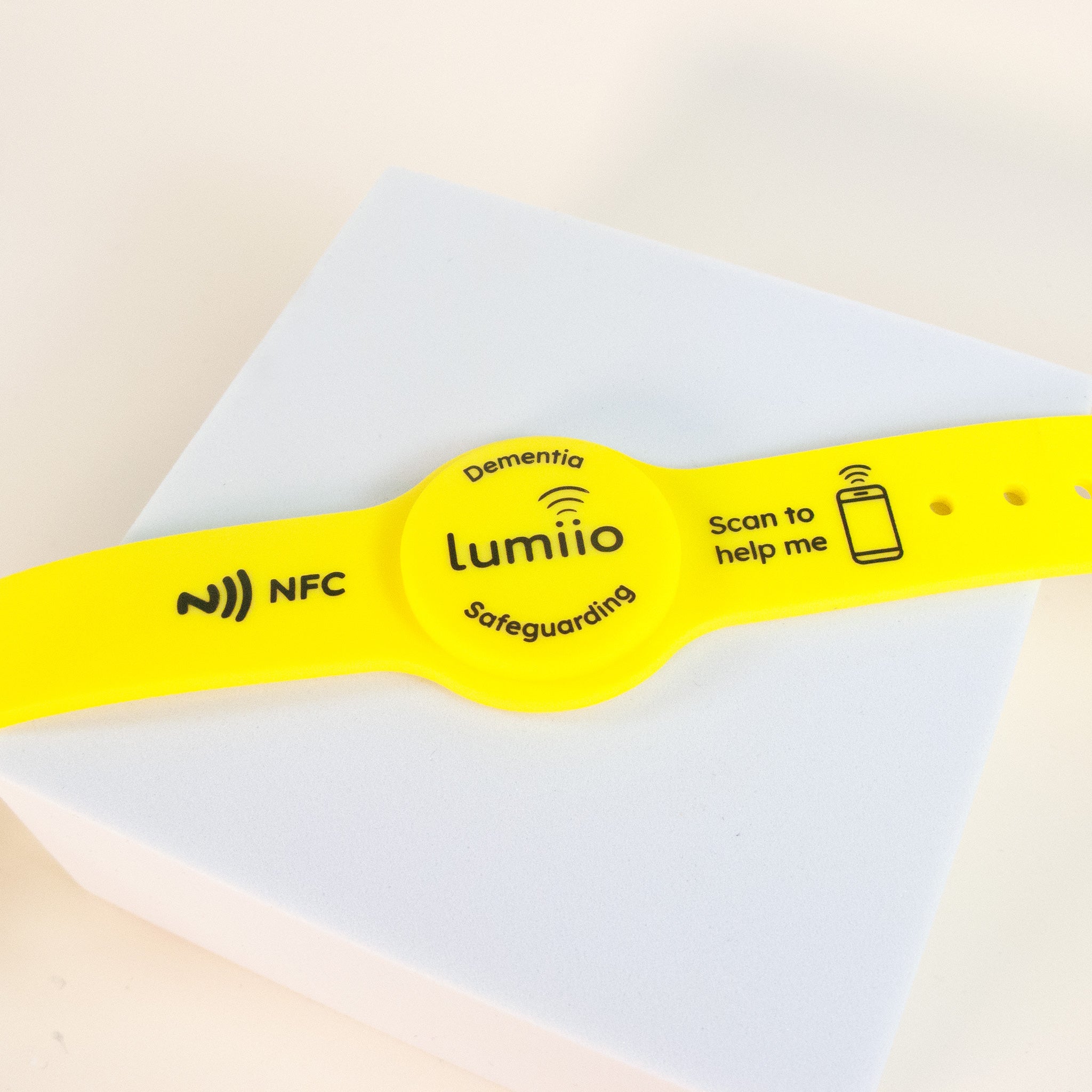 Soft Touch Wristband - Dementia Yellow