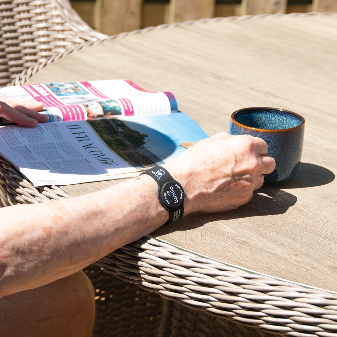 Dementia ID Wristband - Black Soft-Touch