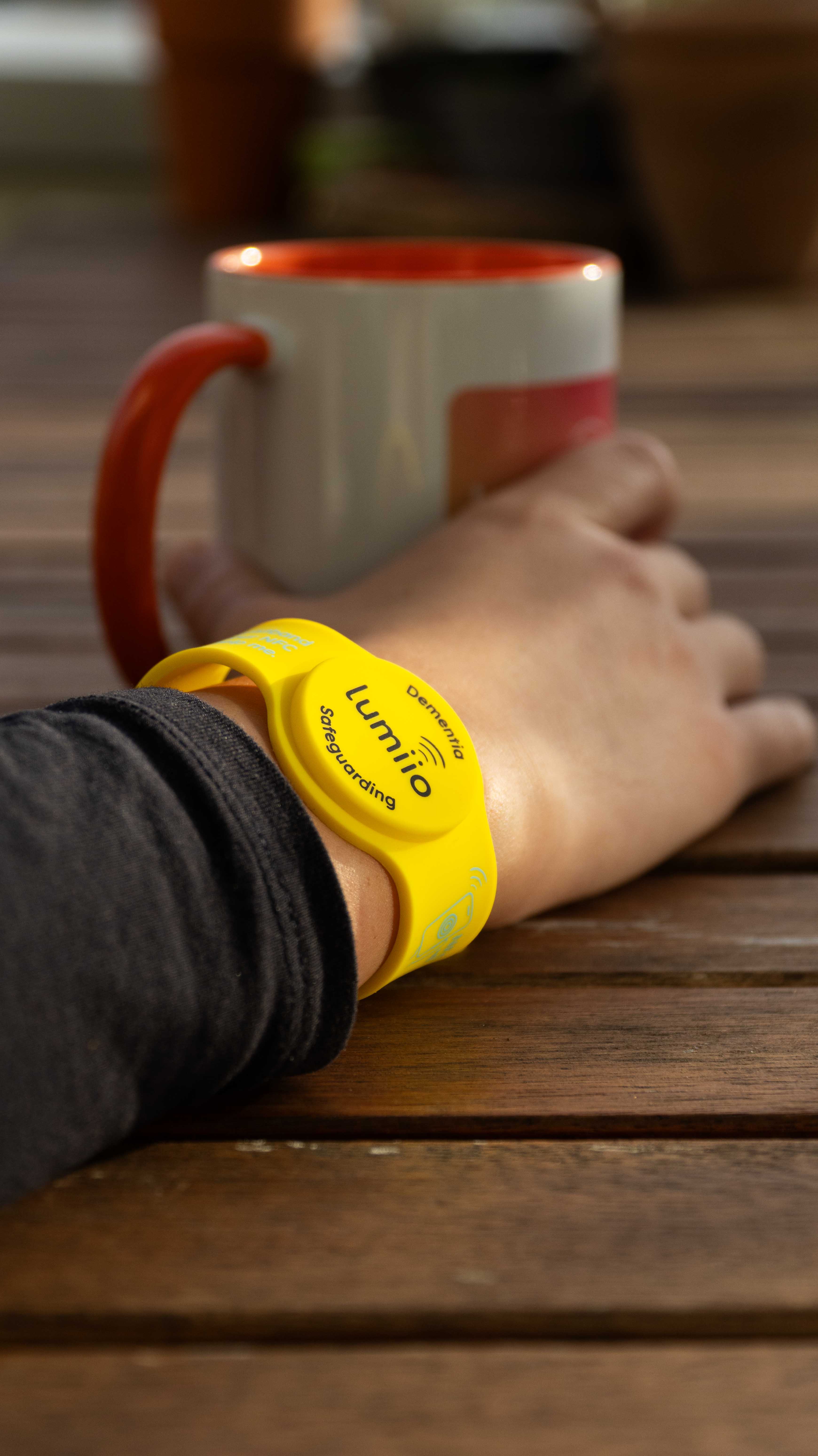 Soft Touch Wristband - Dementia Yellow