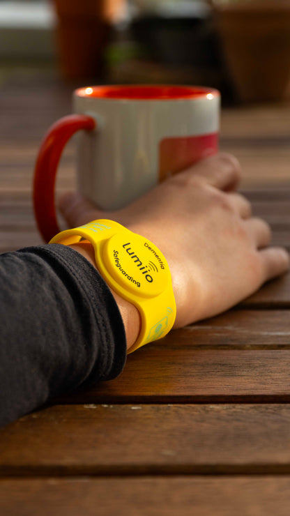 Soft Touch Wristband - Dementia Yellow