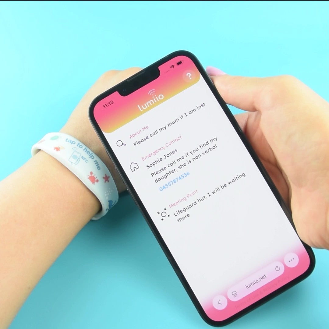 Kids ‘Ocean’ ID Wristband